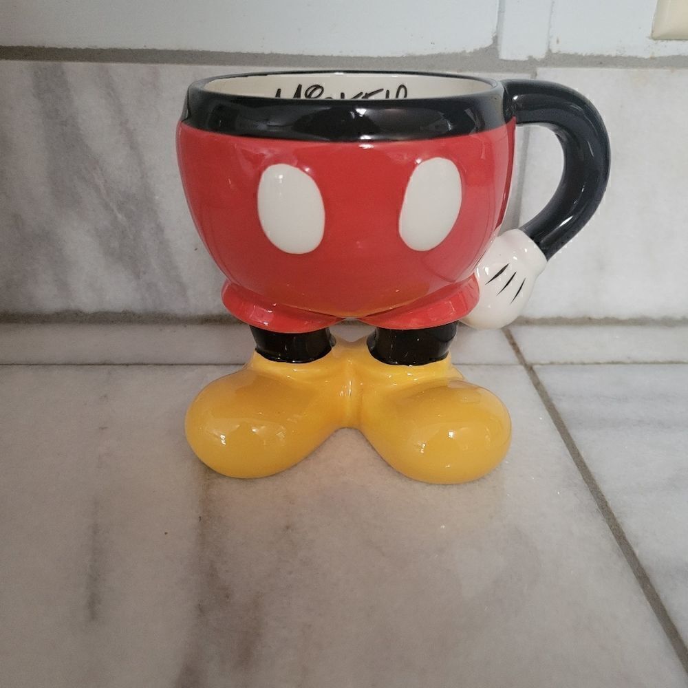 Disney Mickey Mouse Shaped Coffee Tea Mug 10oz